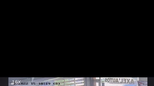 Il frame dal video di sorveglianza della stazione di servizio in Francia