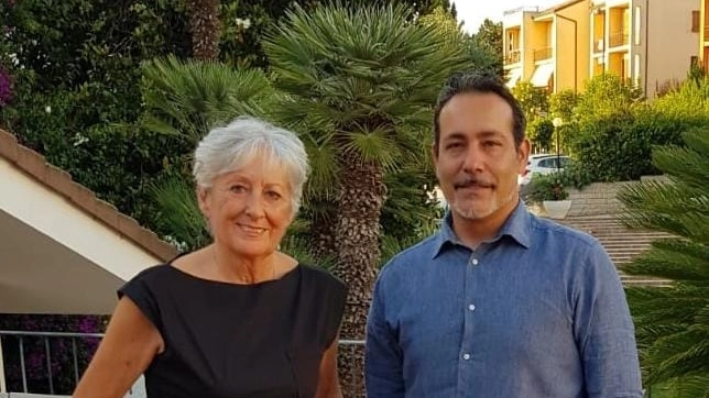 Sara Simeoni con il sindaco di Castelfidardo Roberto Ascani