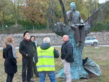 Ponte Da Vinci a Sasso: 'trasloca' la statua di Marconi