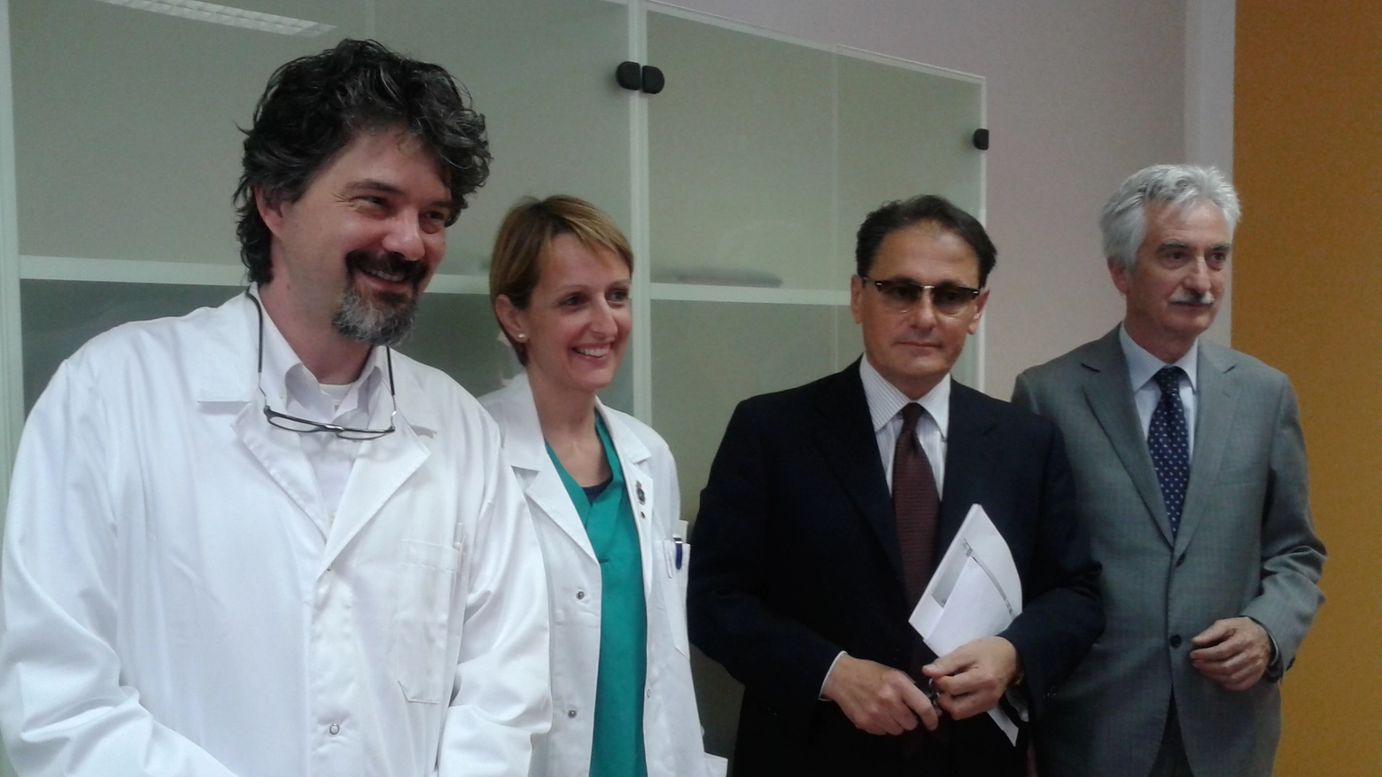 Un team dedicato alla Breast Unit: da sinistra Andrea Tinti, Domitilla Foghetti, Costantino Zingaret