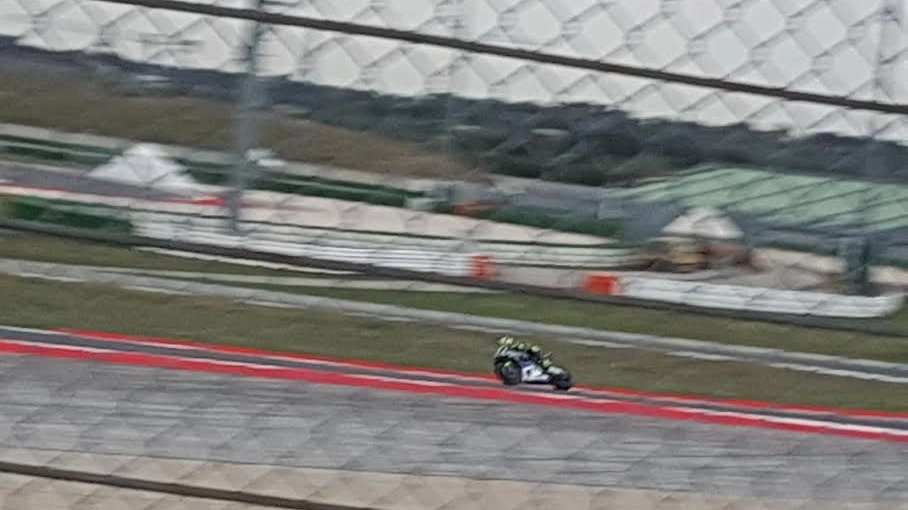 Valentino Rossi in pista a Misano