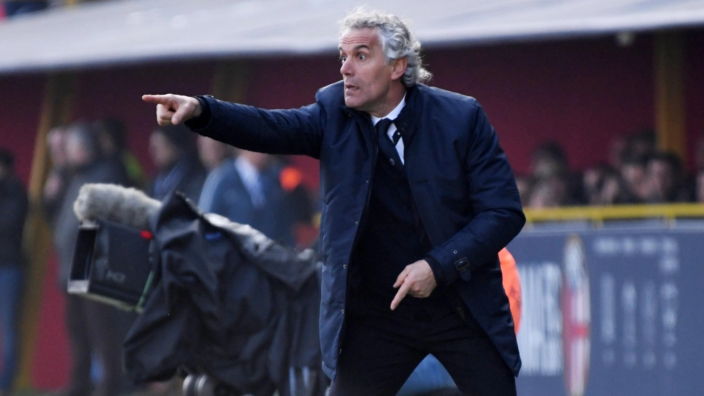 Bologna-Inter 0-1, Donadoni durante la partita (foto Schicchi)