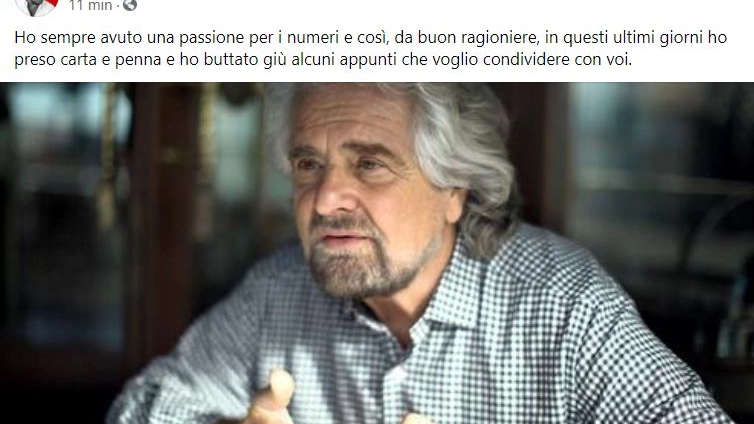 Il post di Beppe Grillo (Dire)
