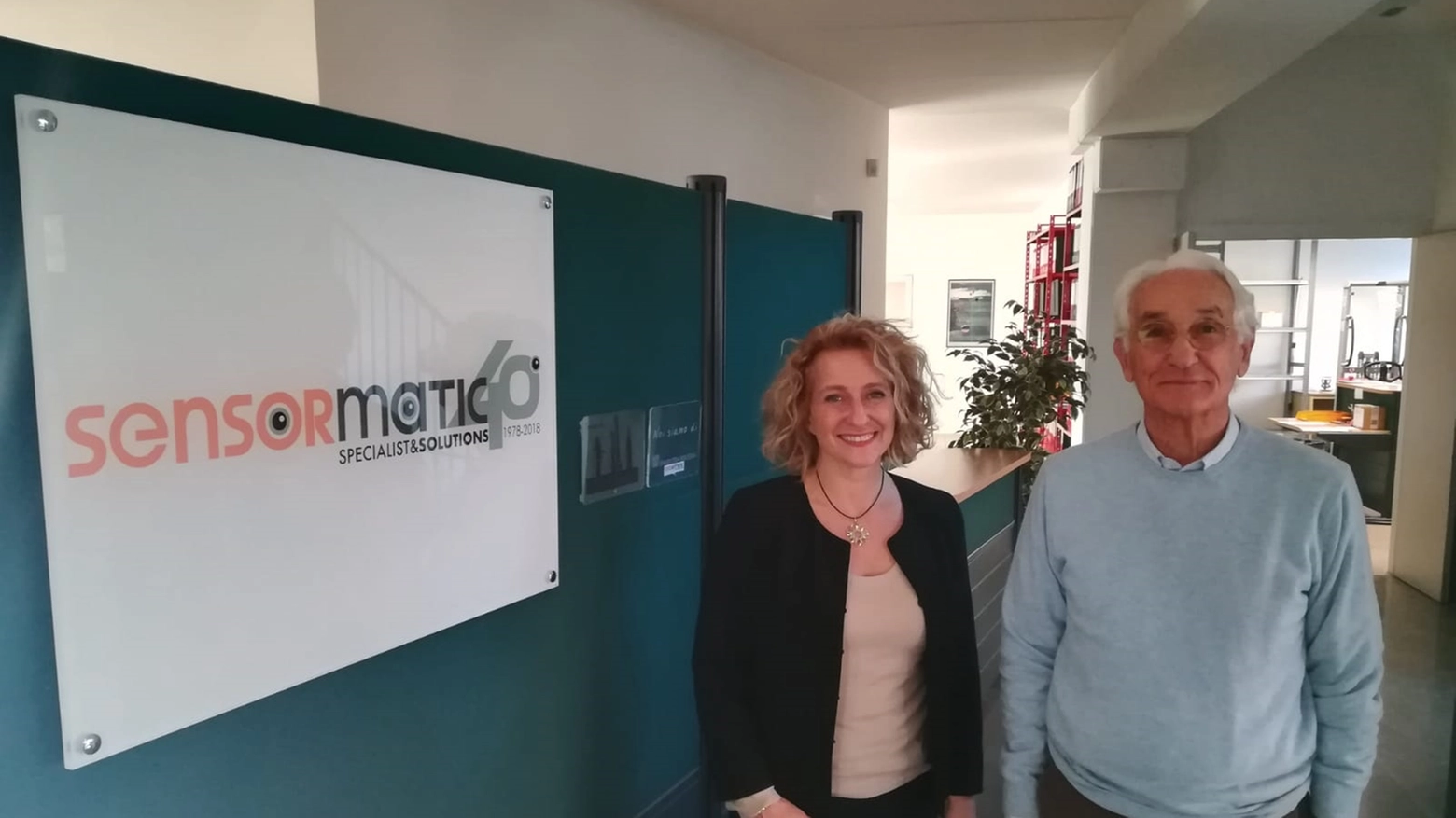 Elisabetta e Marco Marziani, amministratore delegato e presidente della Sensormatic