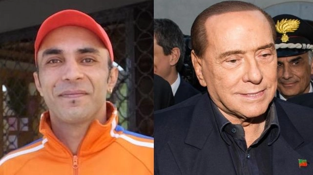 A sinistra Radjinder Singh, a destra Silvio Berlusconi