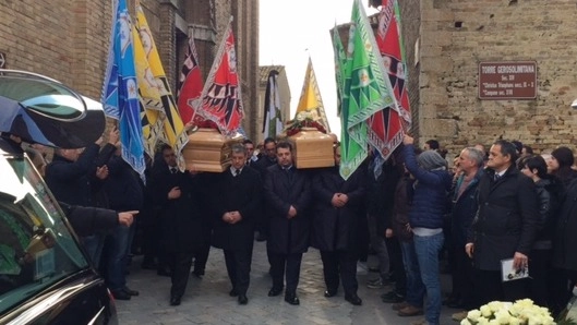Sant’Elpidio a Mare, i funerali di Mario e Nando Silenzi (Foto Colibazzi)