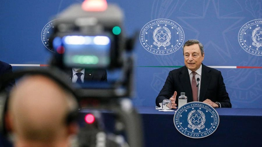 Draghi in conferenza stampa