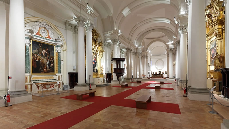 L'interno della Pinacoteca San Domenico