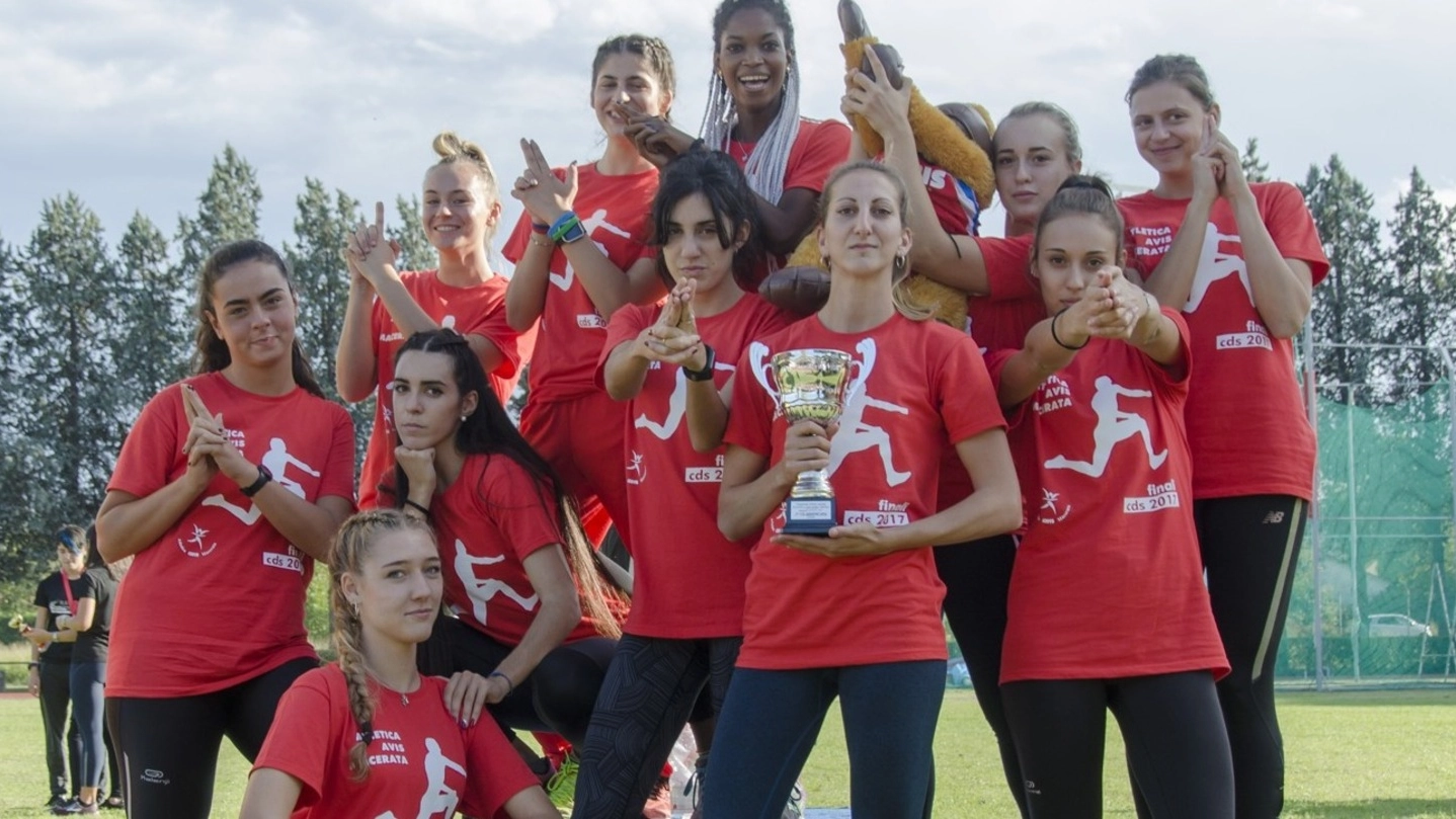 Le ragazze dell’Atletica Avis Macerata (foto Maurizio Iesari)