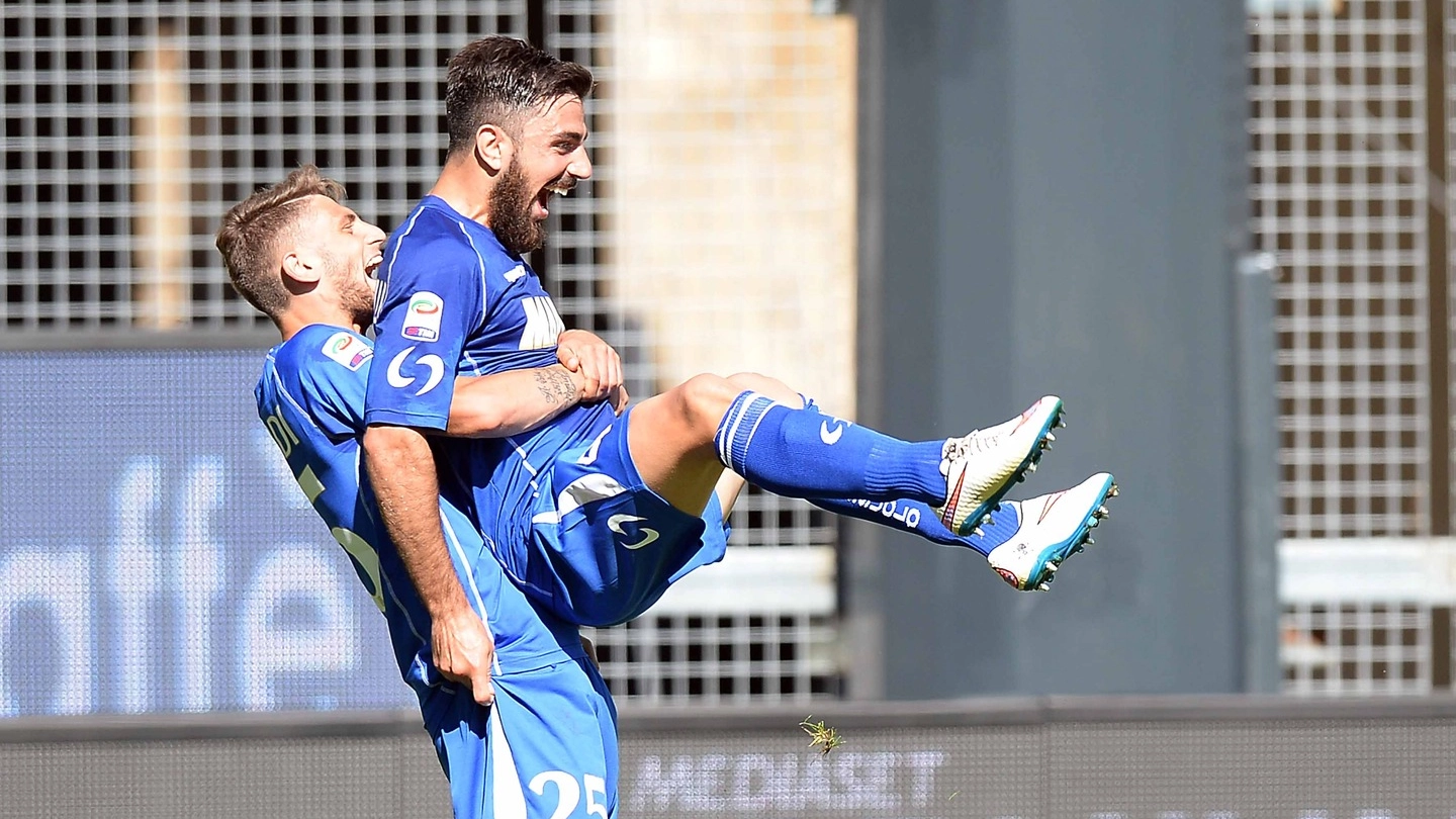 Sassuolo, Magnanelli festeggia il suo gol contro l'Udinese (foto LaPresse)