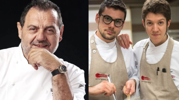 Lo chef Vissani affiancherà gli chef dello Scudiero, Patti e Ambrosini (foto di La Madia)