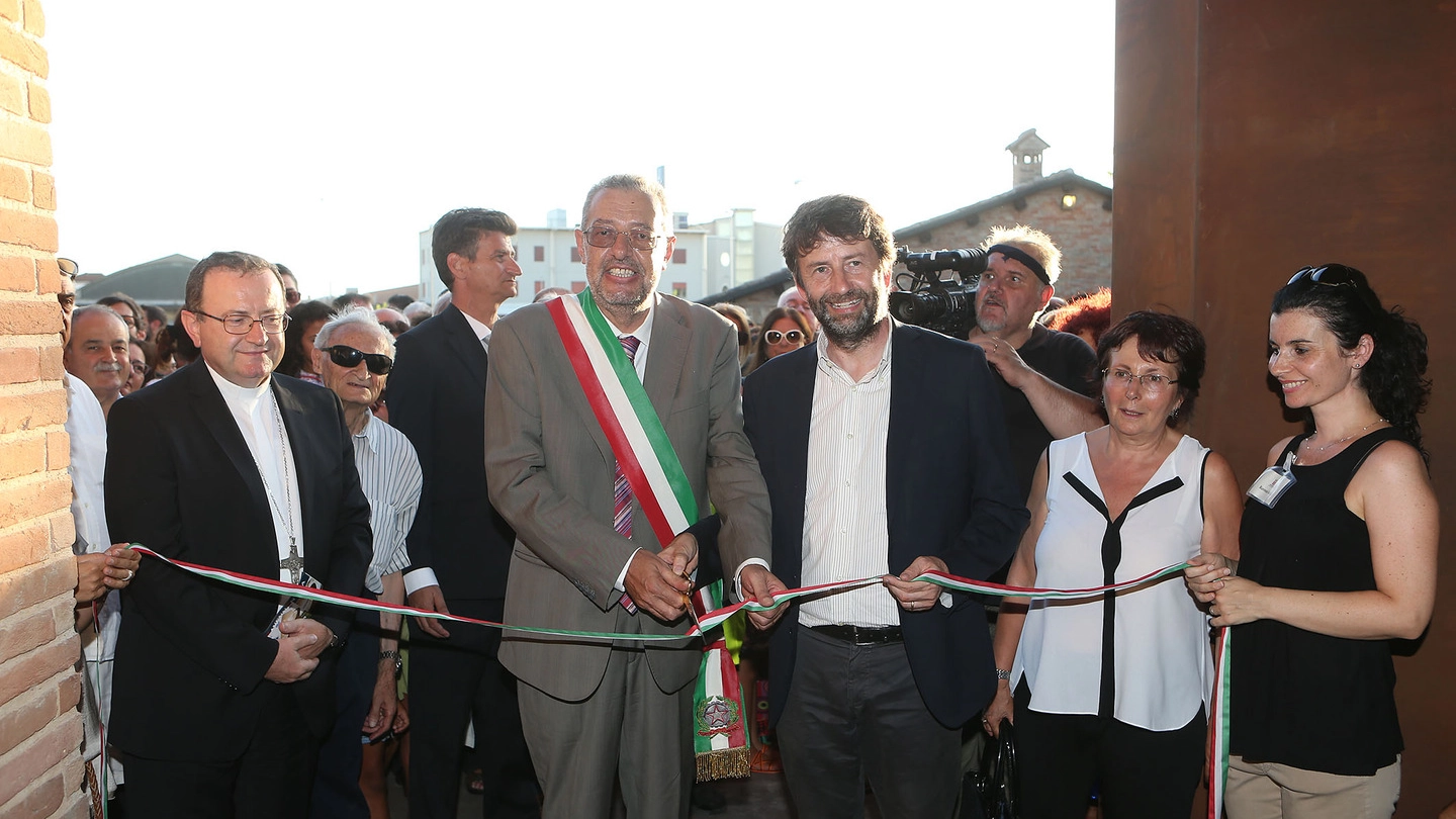 Il ministro Franceschini e il sindaco Matteucci