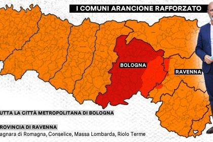 Emilia Romagna, i Comuni in zona arancione rafforzata
