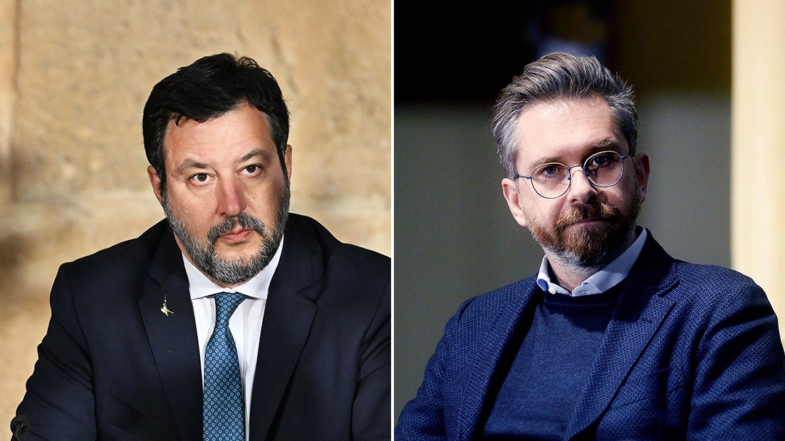 Il ministro Salvini e il sindaco Matteo Lepore