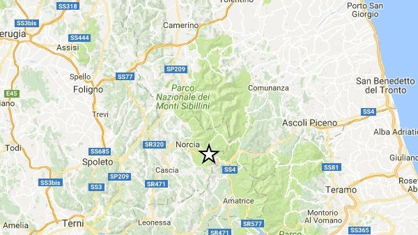 Terremoto, scossa di 3.1 nel Centro Italia il 14 settembre (Foto da Ingv)