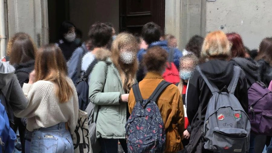 L'ingresso di una scuola superiore