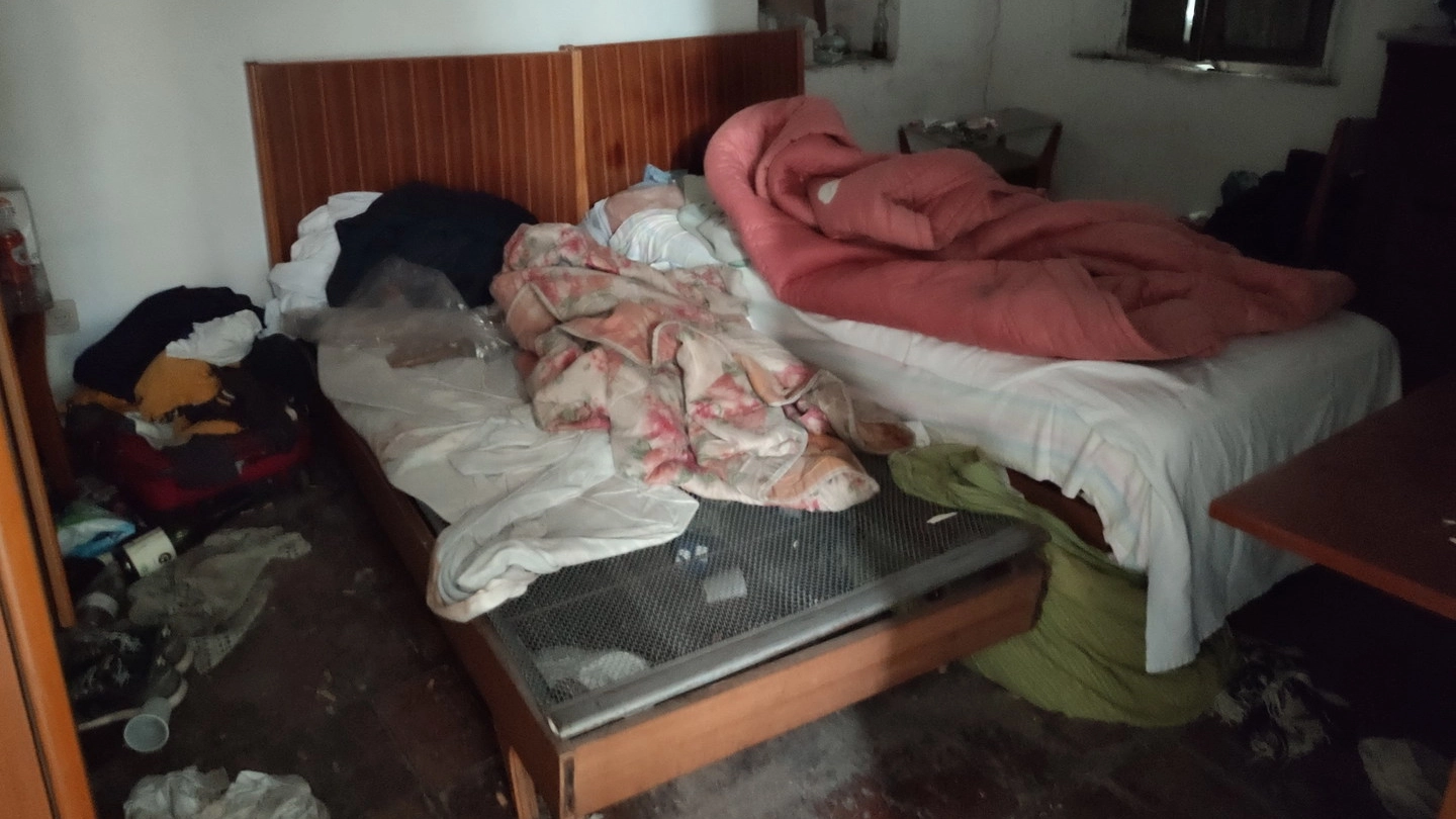 La stanza dove dorme il 39enne tunisino