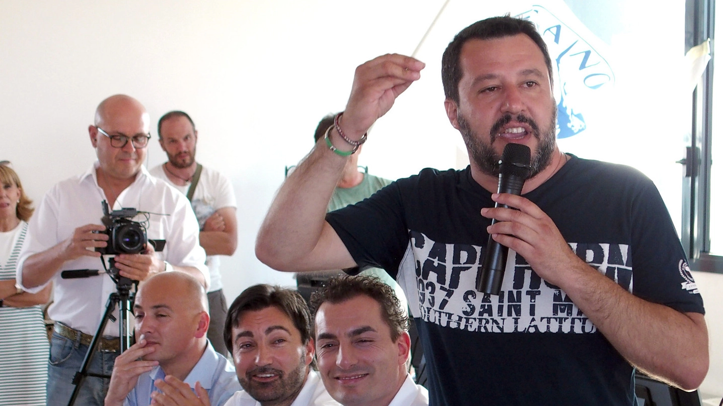 Matteo Salvini a Rimini (Foto Petrangeli)