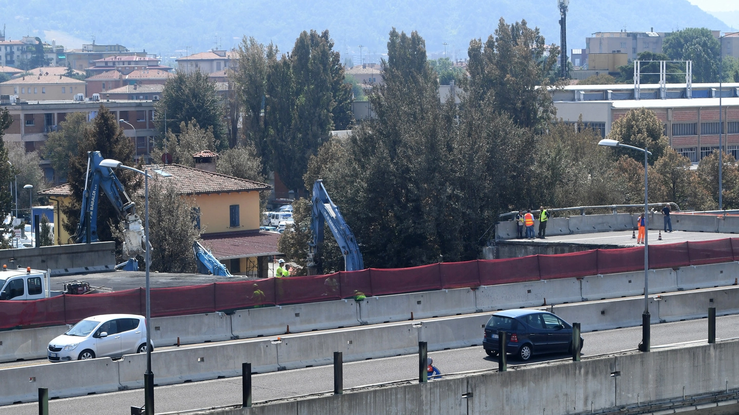 Bologna, lavori in corso tra A14 e tangenziale dopo l'incidente di lunedì (FotoSchicchi)