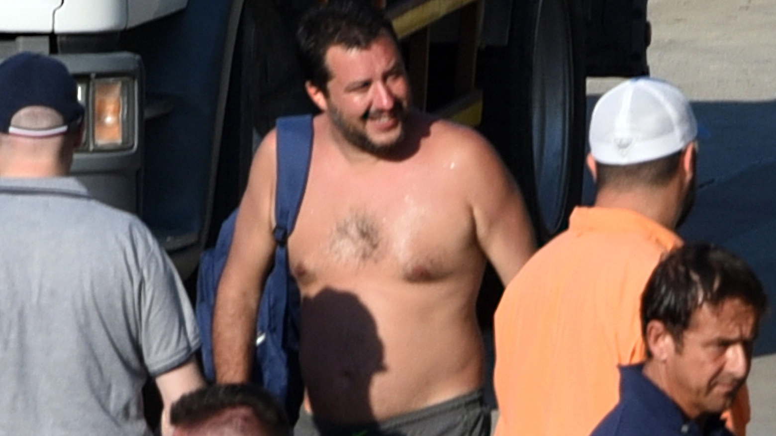 Il ministro Salvini alla darsena (Migliorini)