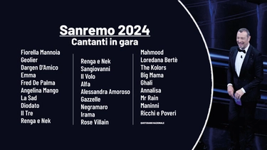 Sanremo 2024, i cantanti in gara: la lista