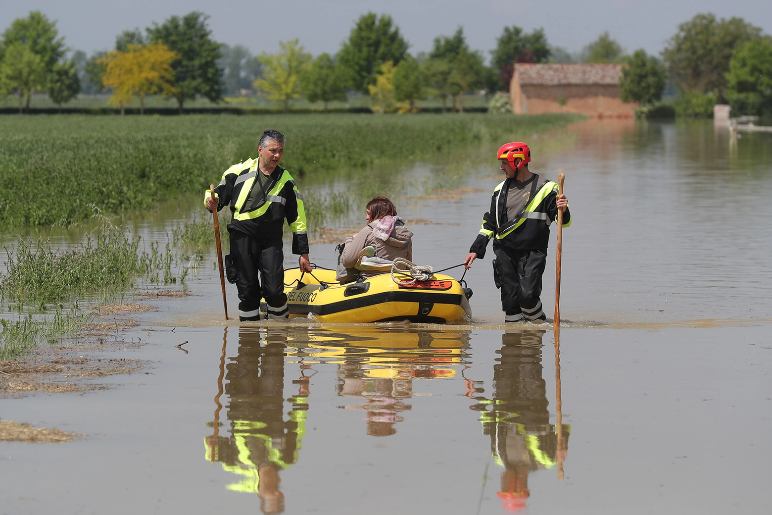 L'alluvione a Bagnacavallo (Ravenna), 4 maggio 2023 (Foto Zani)