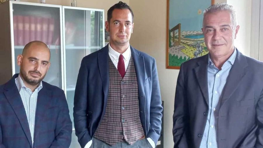 Da sinistra, gli avvocati Daniele Carmenati, Giovanni Fattorini e Massimiliano Ciaboco
