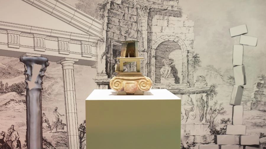 La mostra "post-ruin" di Andreas Angelidakis a Palazzo Bentivoglio