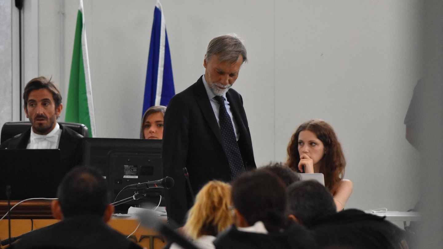 Processo Aemilia, il ministro Delrio in aula (foto Artioli)