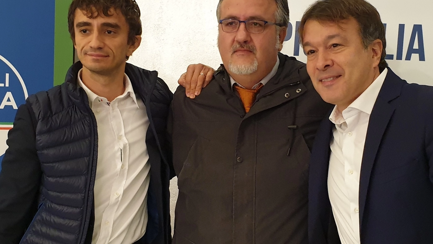 Andrea Cerulli (al centro) con Galeazzo Bignami e Lorenzo Tomassini