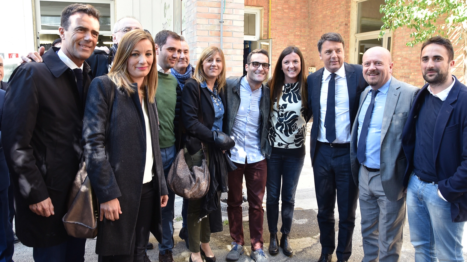 Matteo Renzi in visita all'istituto dei Salesiani (Foto Fantini)