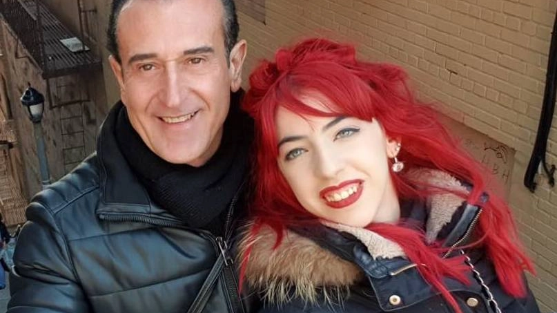 Giuseppe D’Auria, 56 anni, con la compagna Deborah Ruggiero, 29