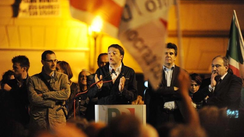 Matteo Renzi a Imola nel 2013