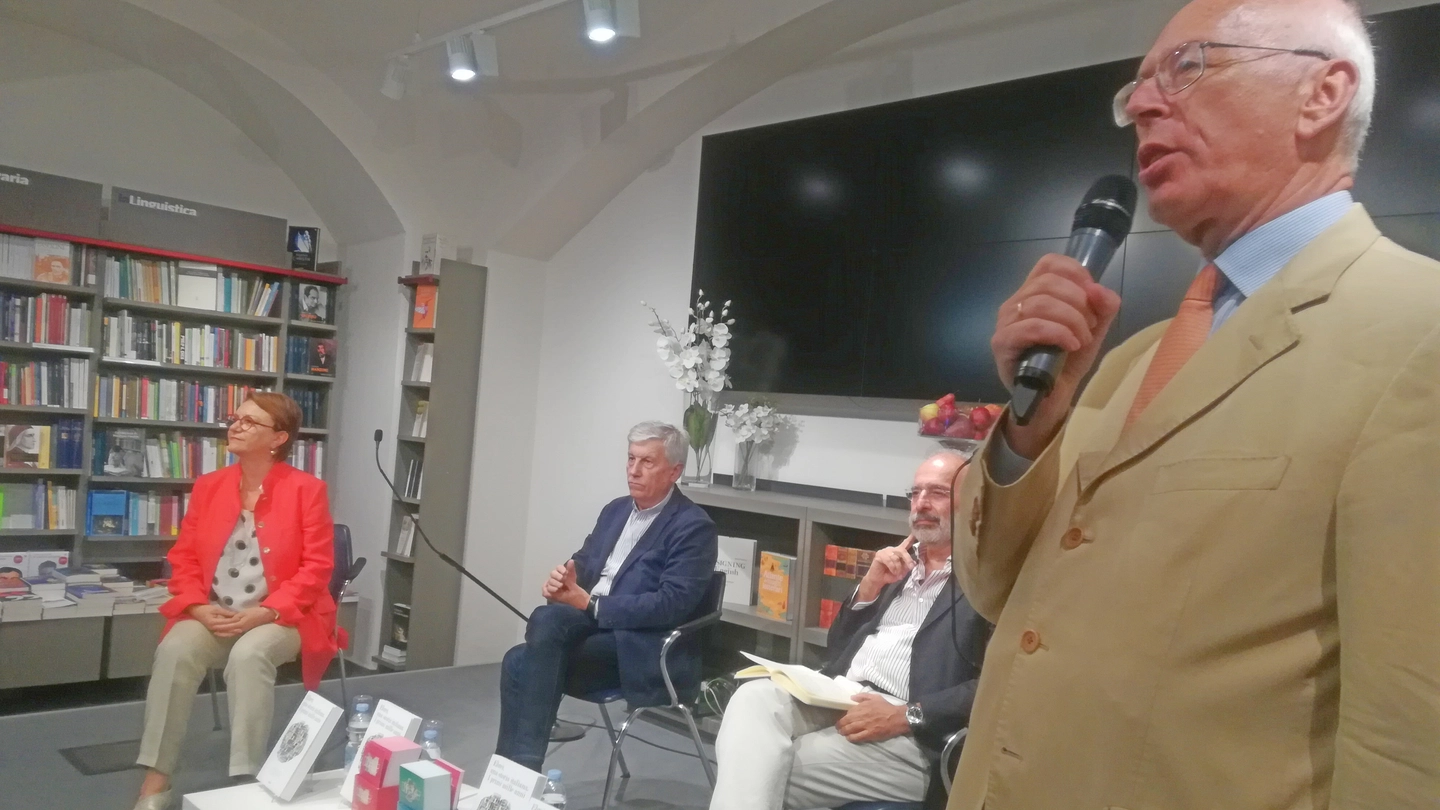 Da destra Dario Disegni, Gad Lerner, Aldo Grasso e Simonetta Della Seta nell’incontro dedicato al Meis