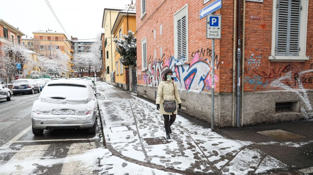 Neve in Bolognina (foto Schicchi)