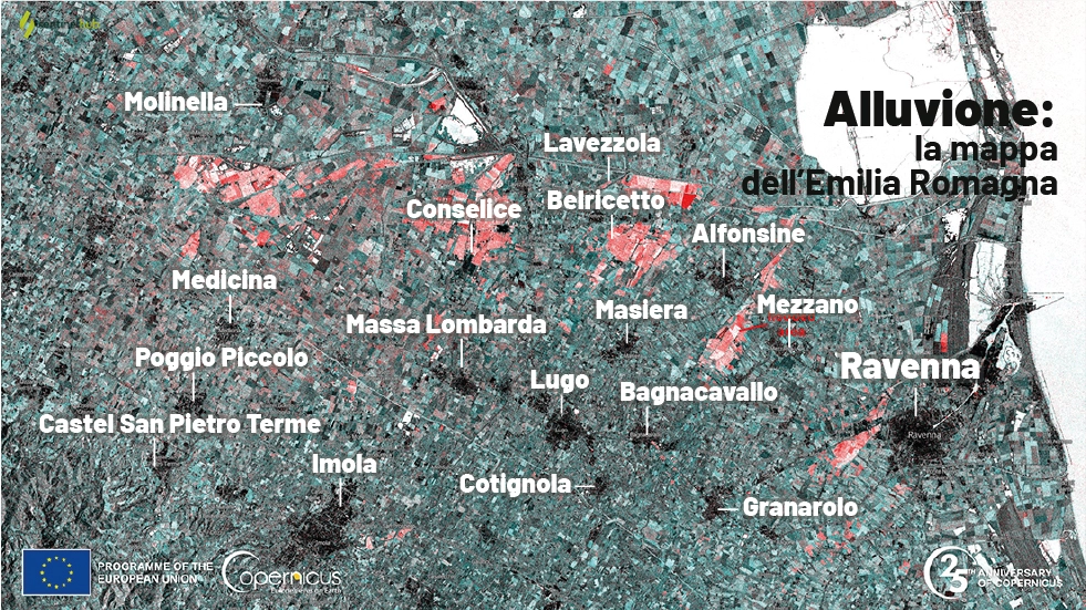 La mappa dell'alluvione in Emilia Romagna una settimana dopo