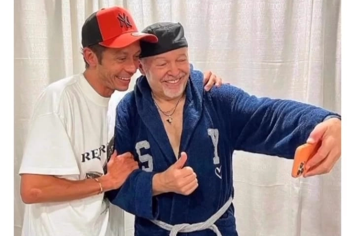 Vasco Rossi e Valentino Rossi su Instagram
