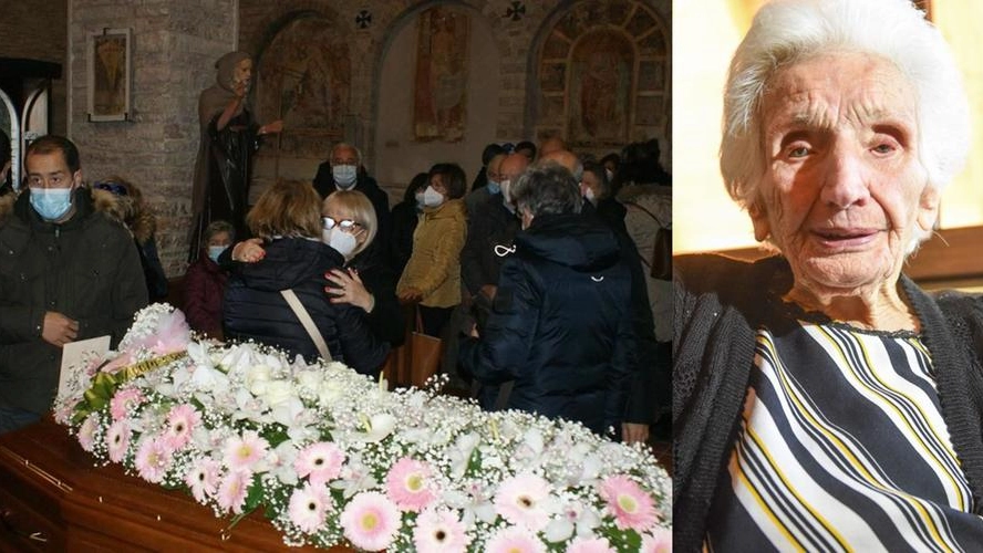 I funerali di nonna Peppina, simbolo del terremoto delle Marche
