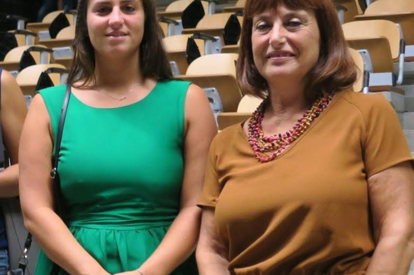 Il sindaco di Santarcangelo Alice Parma e la preside dell’istituto ‘Molari’, Maria Rosa Pasini
