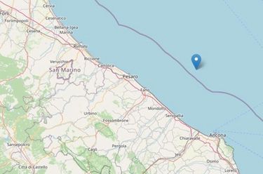 Terremoto oggi 9 settembre, scossa in mare al largo di Ancona e Pesaro