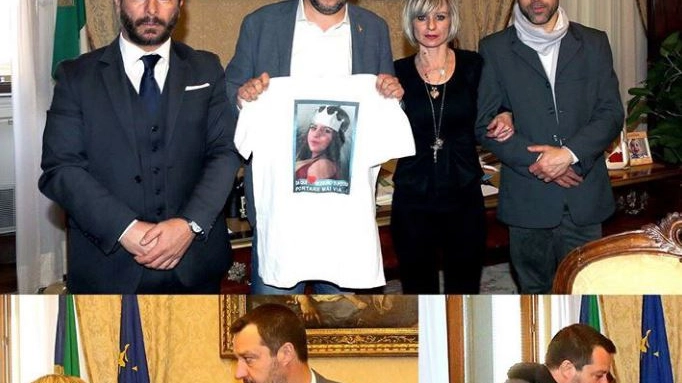 Il vicepremier Matteo Salvini ha incontrato i genitori di Pamela Mastropietro (Dire)