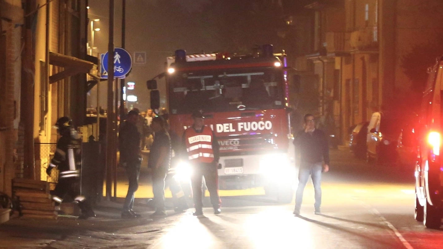 Vigili del fuoco e forze dell’ordine a Villalta (Foto Ravaglia) 