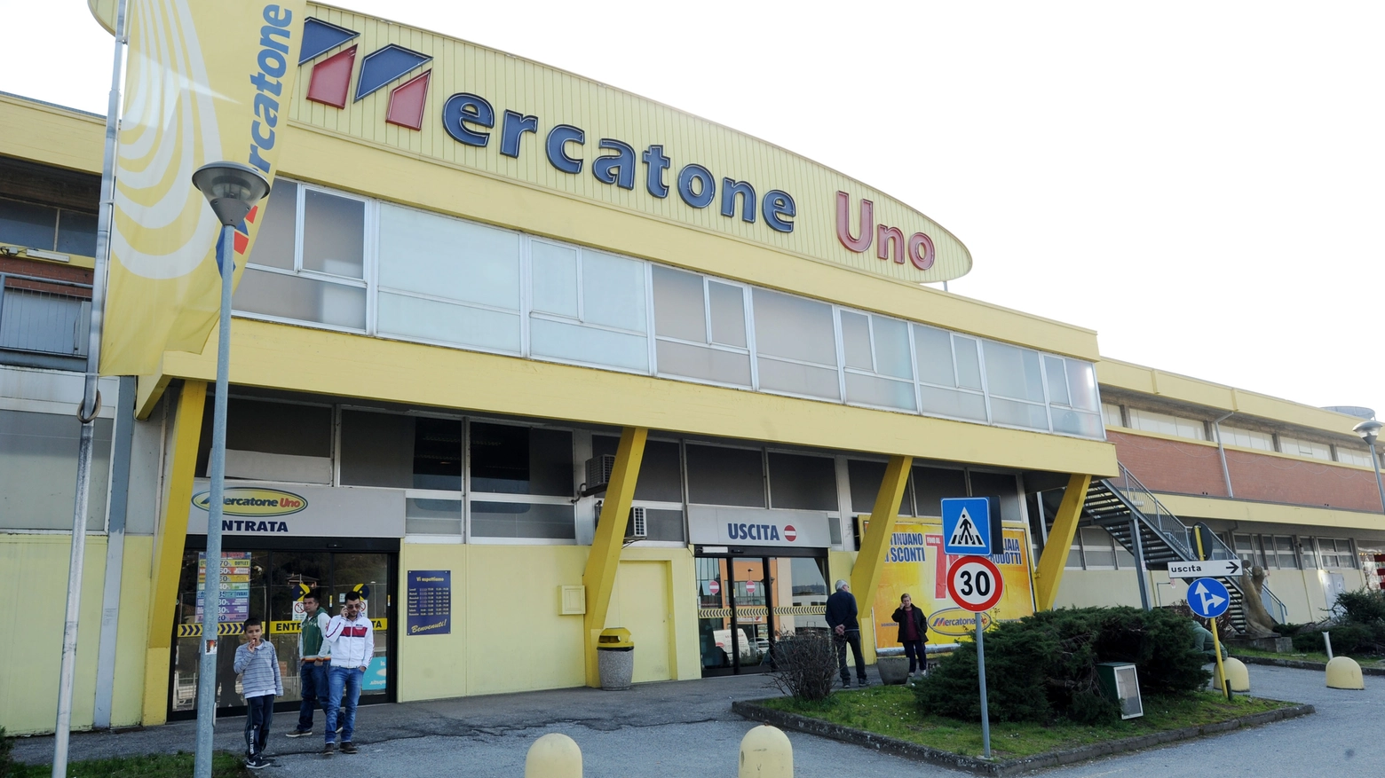 Uno dei punti vendita a marchio Mercatone Uno (Foto d'archivio Crocchioni)