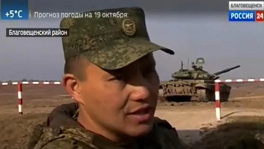 Il comandante russo in una foto diffusa dal canale Telegram di InformNapalm