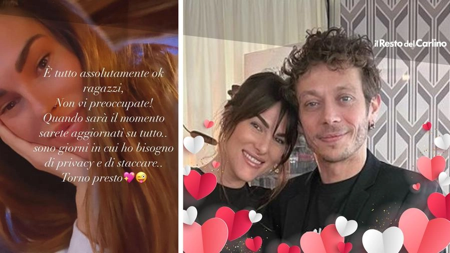 Il messaggio di Francesca e la coppia, Novello e Valentino Rossi (Ig)