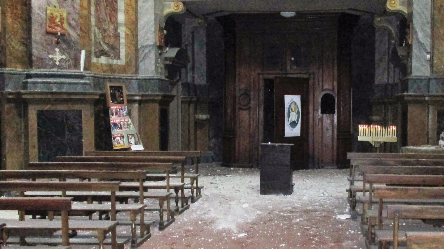 I danni al santuario di Santa Maria in Via