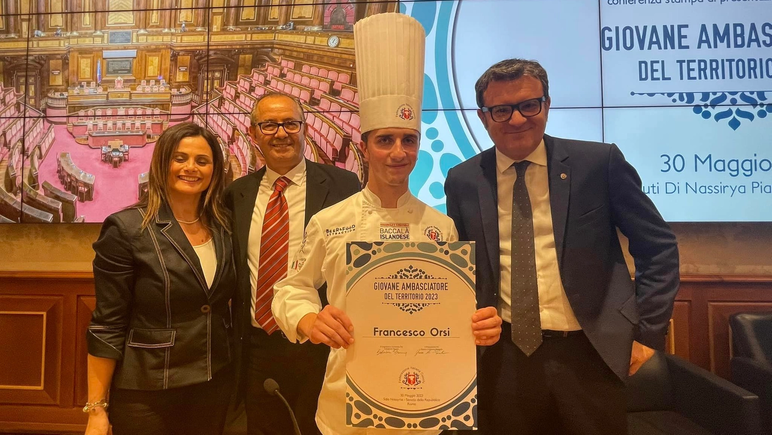 Francesco Orsi è stato nominato miglior giovane cuoco d'Italia