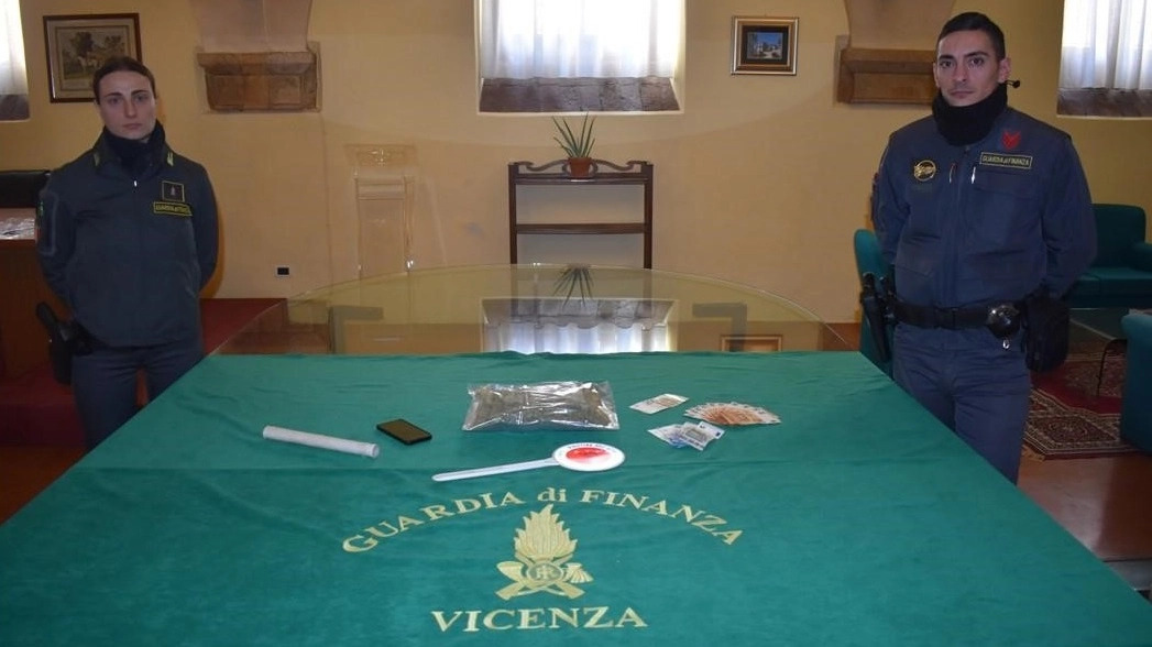 Il sequestro della sostanza stupefacente a Vicenza