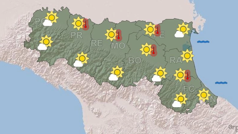Previsioni meteo in Emilia Romagna