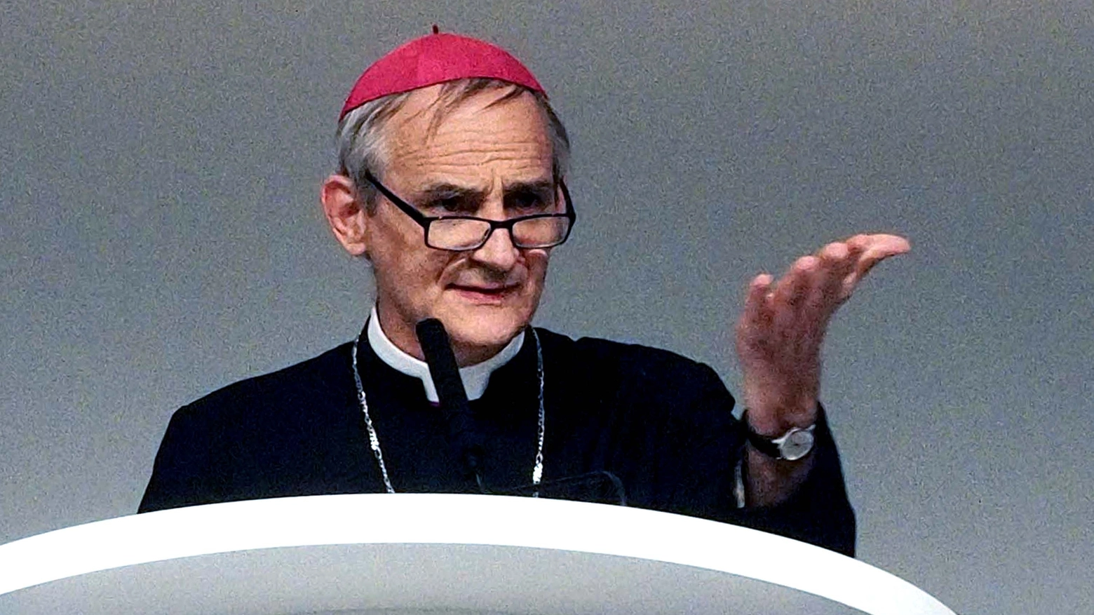 Il cardinale Zuppi (Foto Serra)